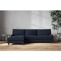 Marri Right Hand Chaise Sofa - Indigo, Linen