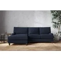 Marri Right Hand Chaise Sofa - Indigo, Linen