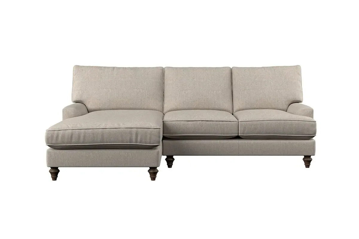 Marri Right Hand Chaise Sofa - Natural, Linen