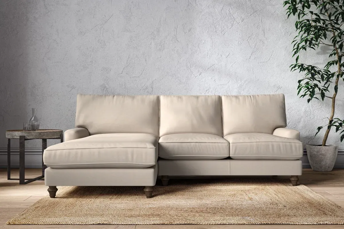 Marri Right Hand Chaise Sofa - Natural, Recycled Cotton