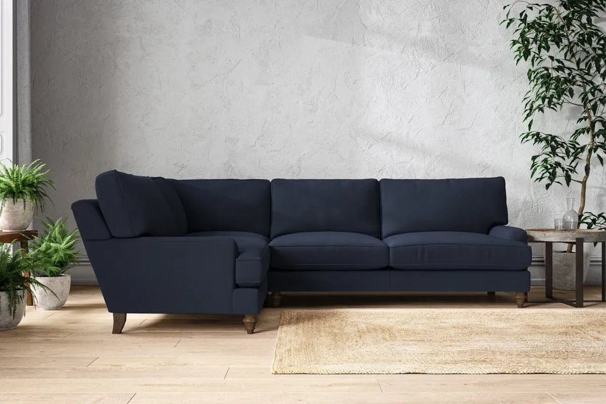 Marri Right Hand Corner Sofa - Indigo, Linen
