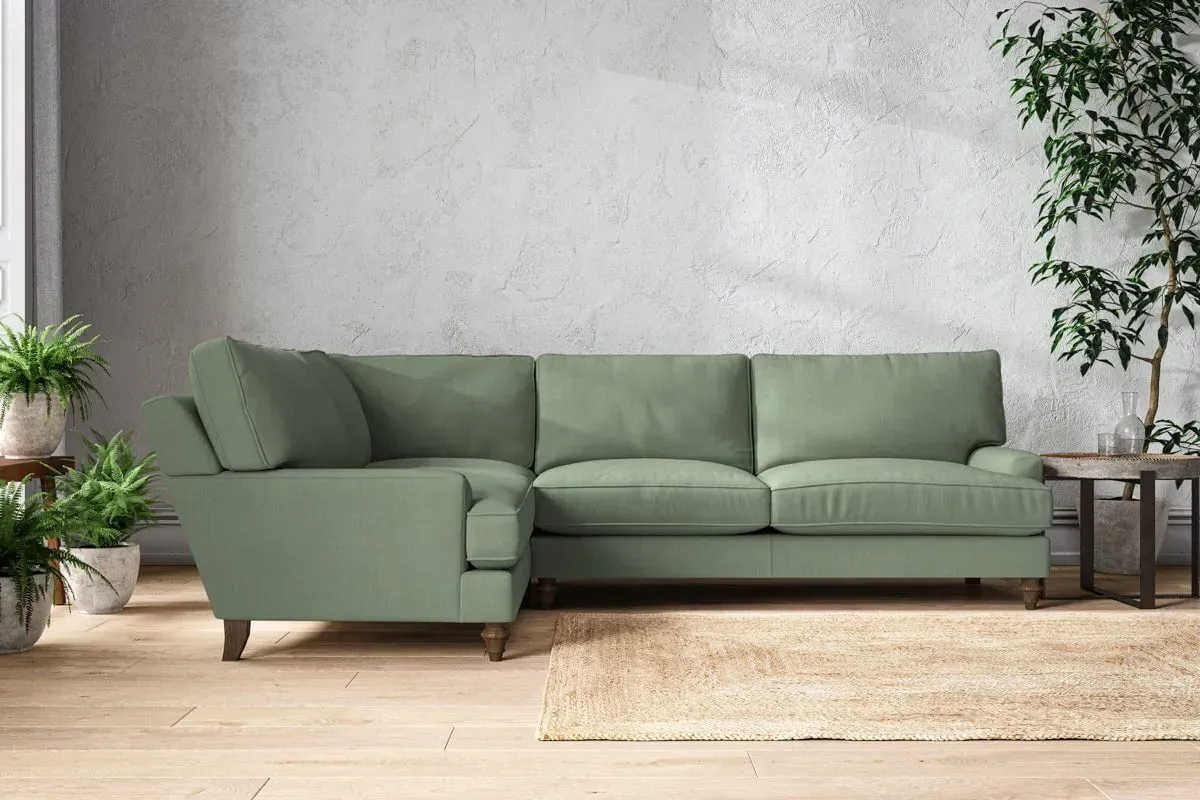 Marri Right Hand Corner Sofa - Jade, Linen