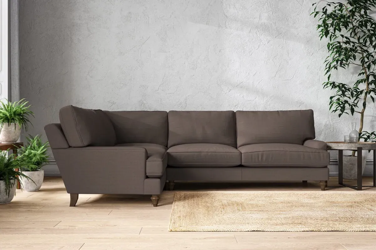 Marri Right Hand Corner Sofa - Mocha, Recycled Cotton