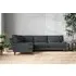 Marri Right Hand Corner Sofa - Thunder, Recycled Cotton