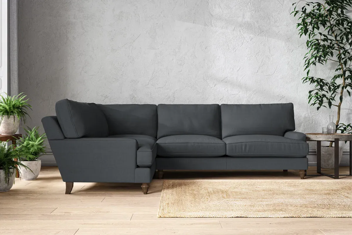 Marri Right Hand Corner Sofa - Thunder, Recycled Cotton