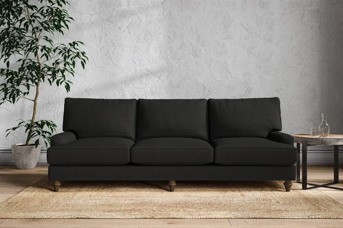 Marri Super Grand Sofa - Charcoal, Brera Linen