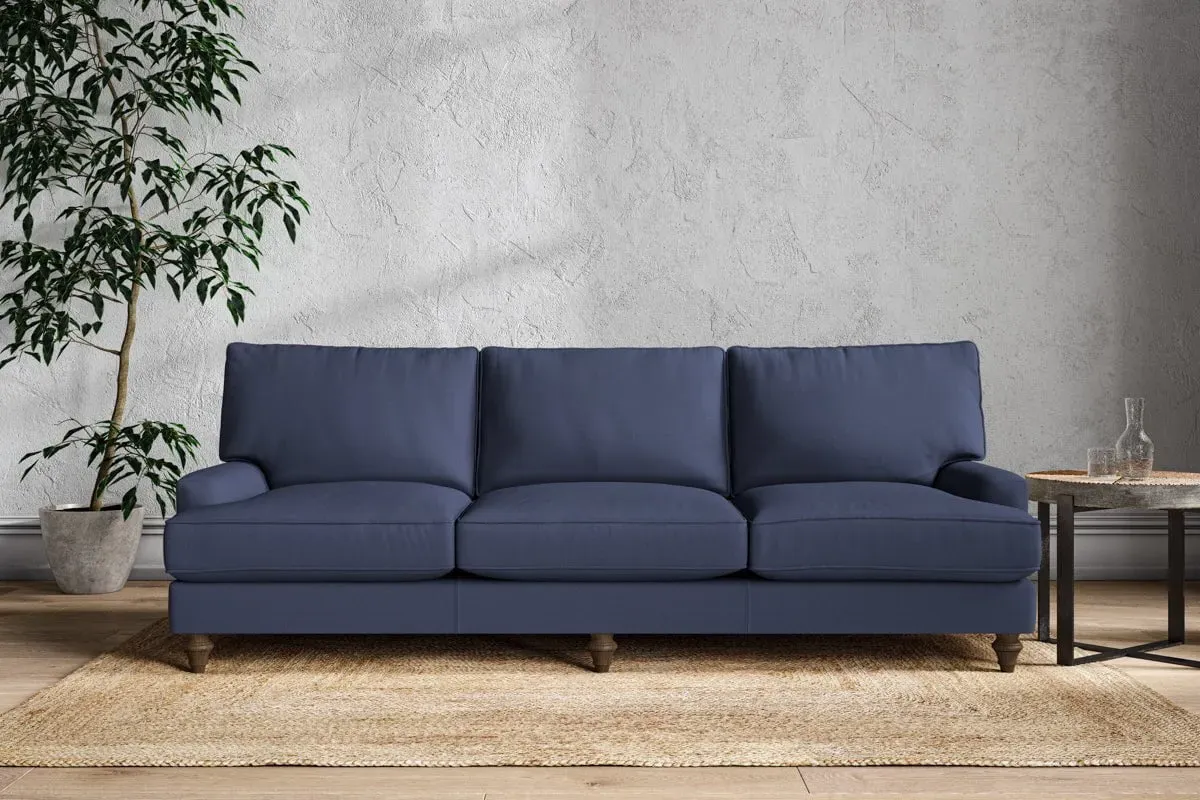 Marri Super Grand Sofa - Navy, Recycled Cotton