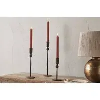 Mawindi Large Candle Holder - Rust, Iron