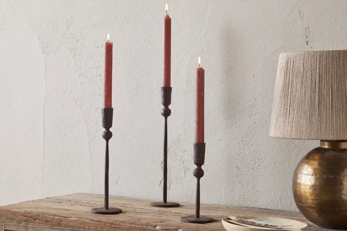 Mawindi Medium Candle Holder - Rust, Iron