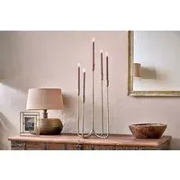Mbata Large Cluster Candelabra - Antique Brass, Iron