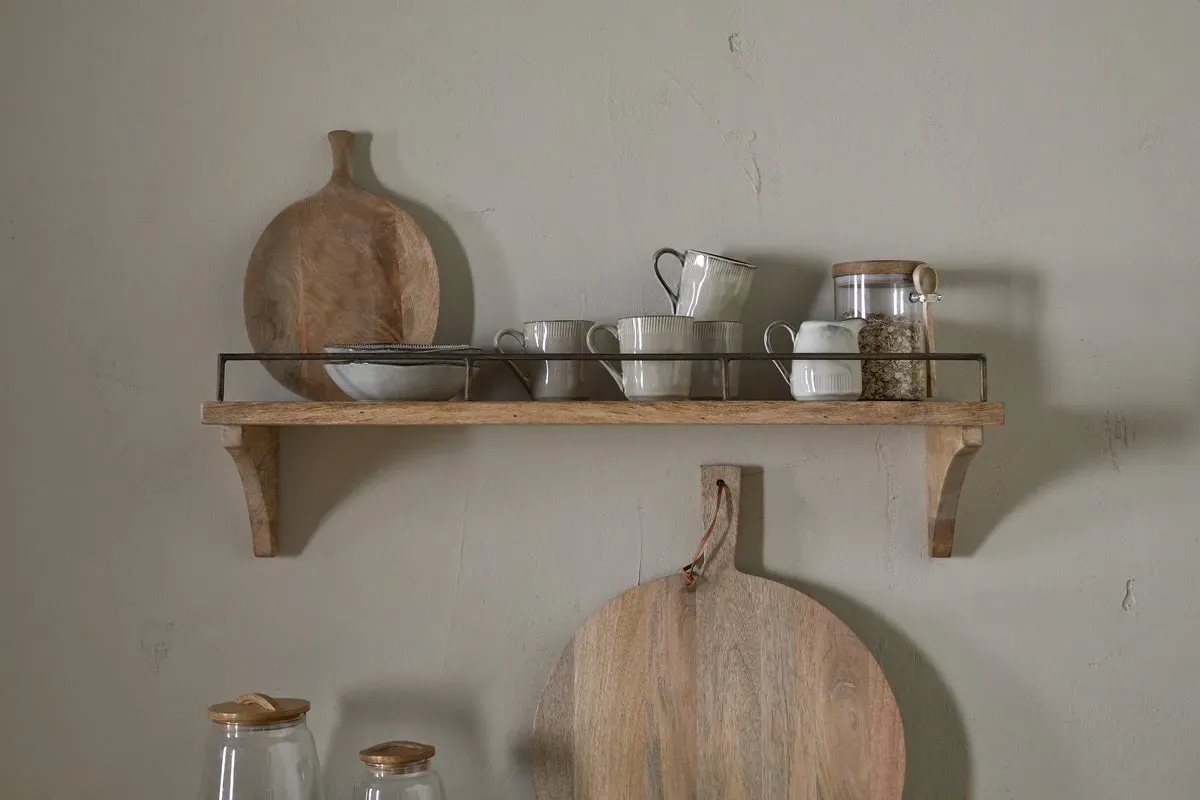 Meera Small Gallery Shelf - Natural, Mango Wood product