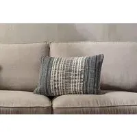 Mika Rectangle Cushion Cover - Black, Recycled