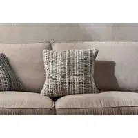 Mika Square Cushion Cover - Black, Recycled