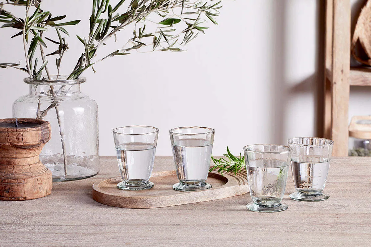 Minati Tumbler Set of 4 - Clear, Recycled Glass product