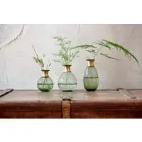 Miza Mini Small Glass Vase - Green