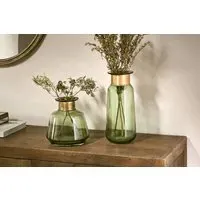Miza Small Glass Vase - Green