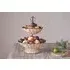Montali 2 Tier Fruit Stand - Black, Rattan