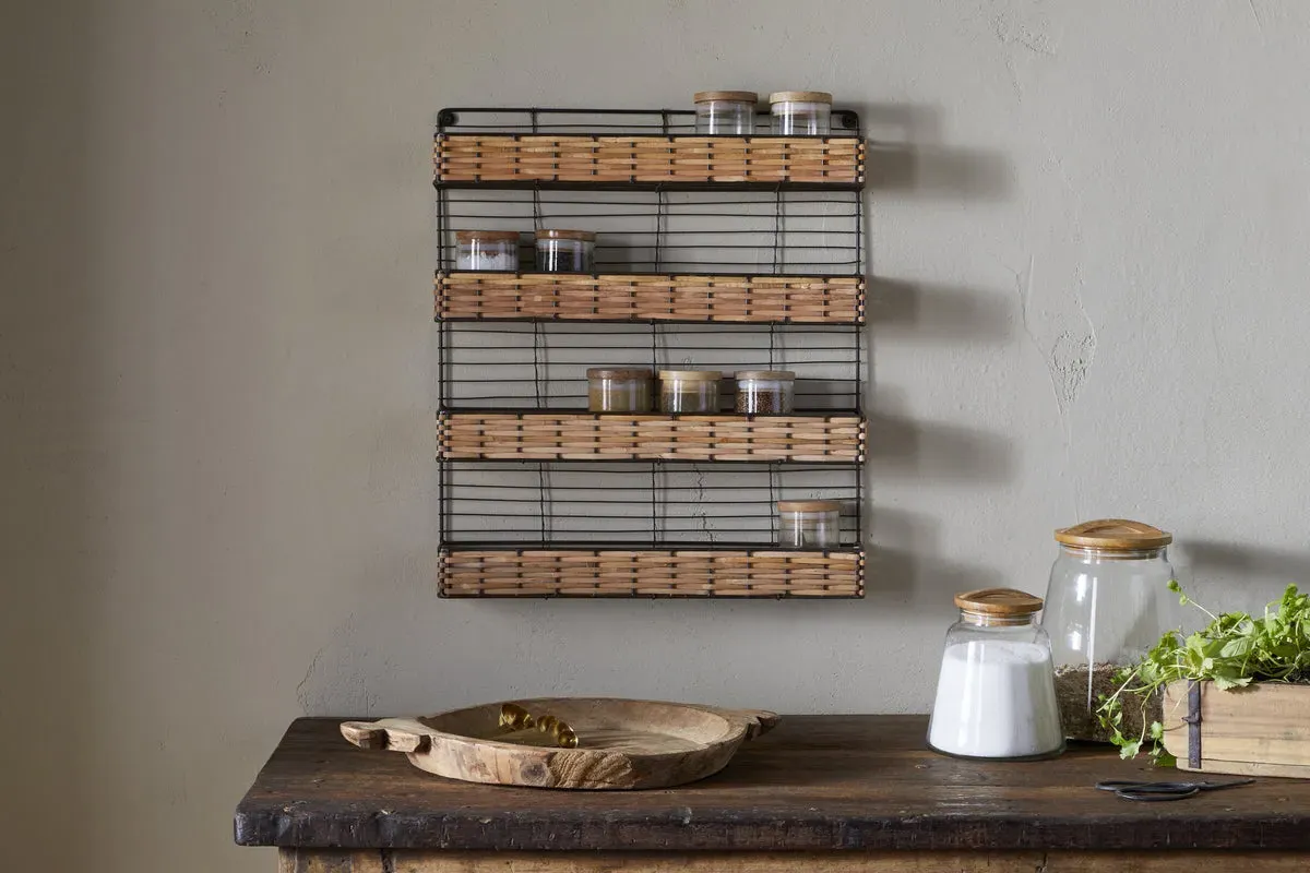 Montali Spice Rack - Natural, Iron & Rattan product