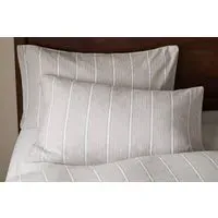 Mora Hemp & Cotton Housewife Pillowcases Set of 2 - Stone Grey