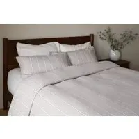 Mora King Size Duvet Cover - Stone Grey, Hemp Cotton