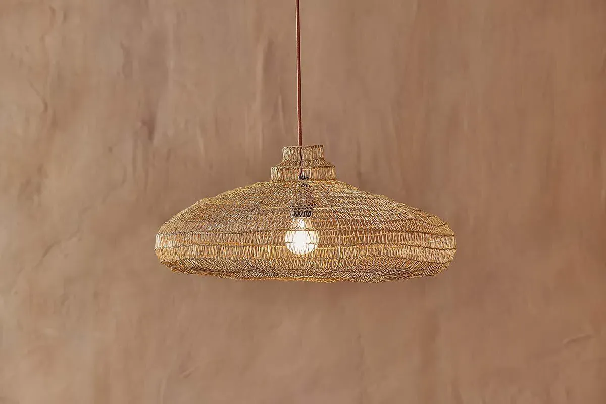 Mukuni Wire Lampshade - Antique Brass image