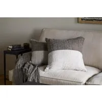 Munir Cushion Cover - Charcoal, Linen alternate view