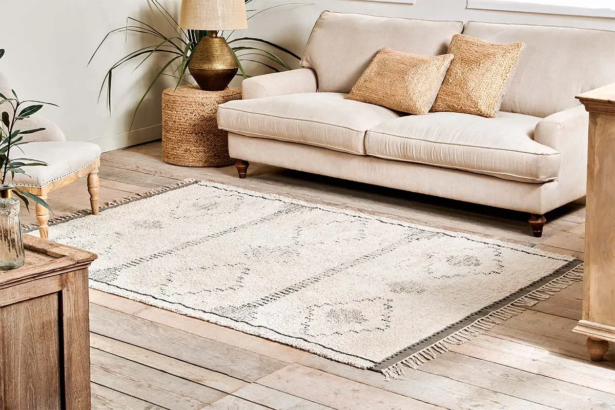 Mureu Rug - Natural, Black