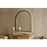 Murwara Arch Mirror - Antique Brass