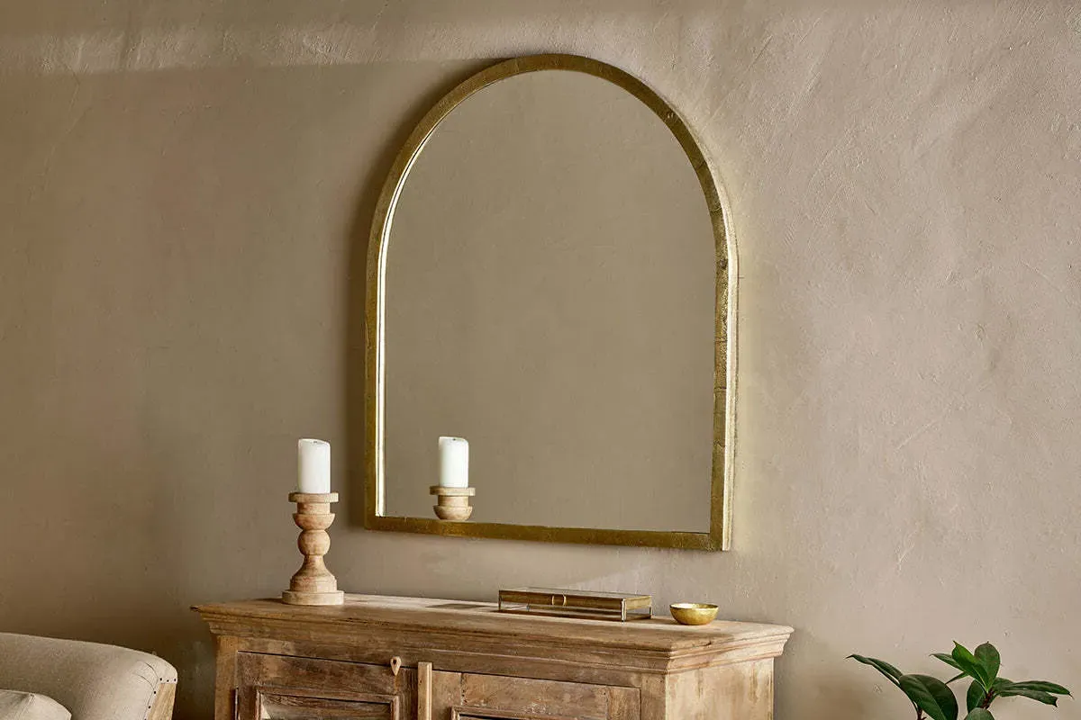 Murwara Arch Mirror - Antique Brass, Cast Aluminium product
