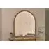Murwara Arched Mirror with Antique Glass - Antique Brass