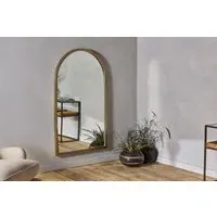 Murwara Full Length Arched Mirror - Antique Brass