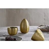 Mutti Hammered Opening Egg - Antique Brass alternate view