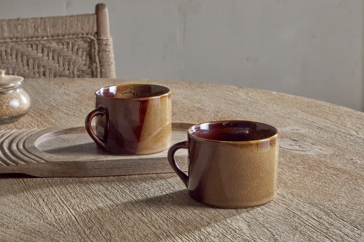 Naav Large Mug Set of 2 - Mustard