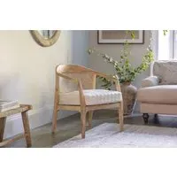 Nabhi Occasional Dining Chair - Natural, Mango Wood