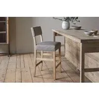Nadeeka Counter Dining Chair - Soft Grey, Linen