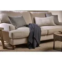 Nahan Moss Stitch Cotton Throw - Charcoal