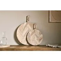 Nalbari Small Round Pizza Board - Mango Wood alternate view