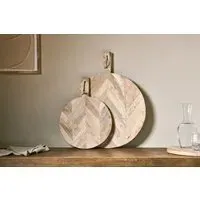 Nalbari Small Pizza Board - Natural, Mango Wood