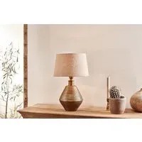 Nalgonda Small Table Lamp - Antique Brass