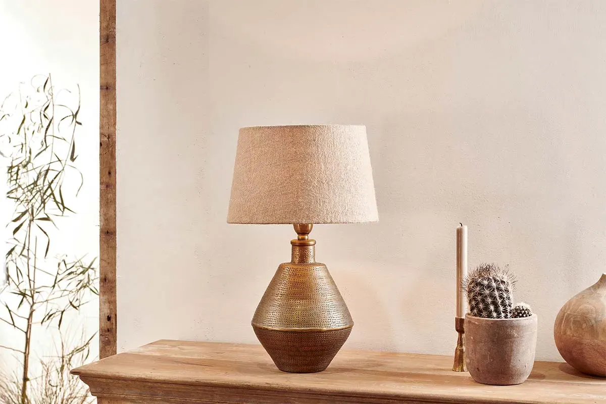 Nalgonda Small Table Lamp - Antique Brass image