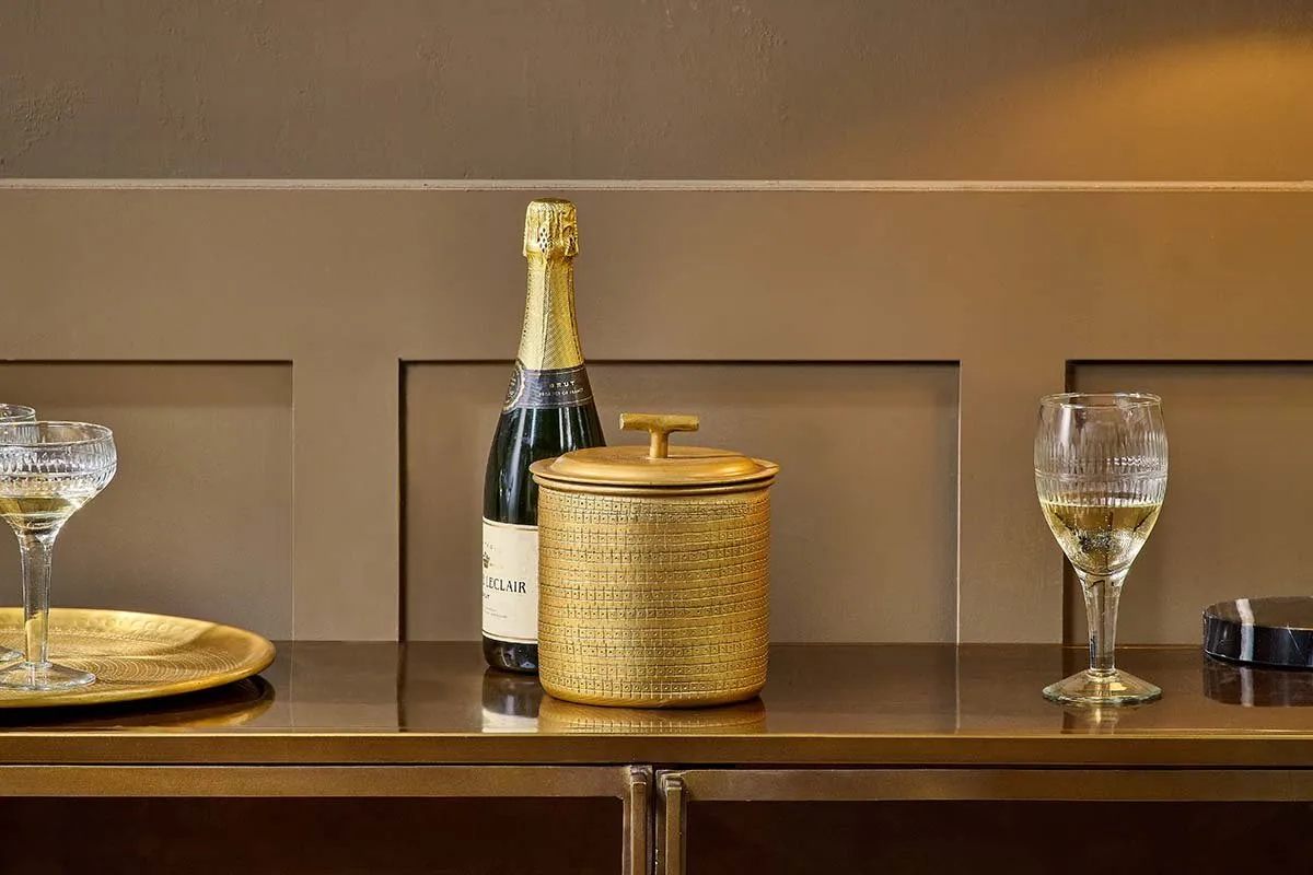 Nalgora Ice Bucket - Antique Brass image