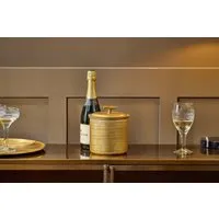 Nalgora Ice Bucket with Lid - Antique Brass alternate view