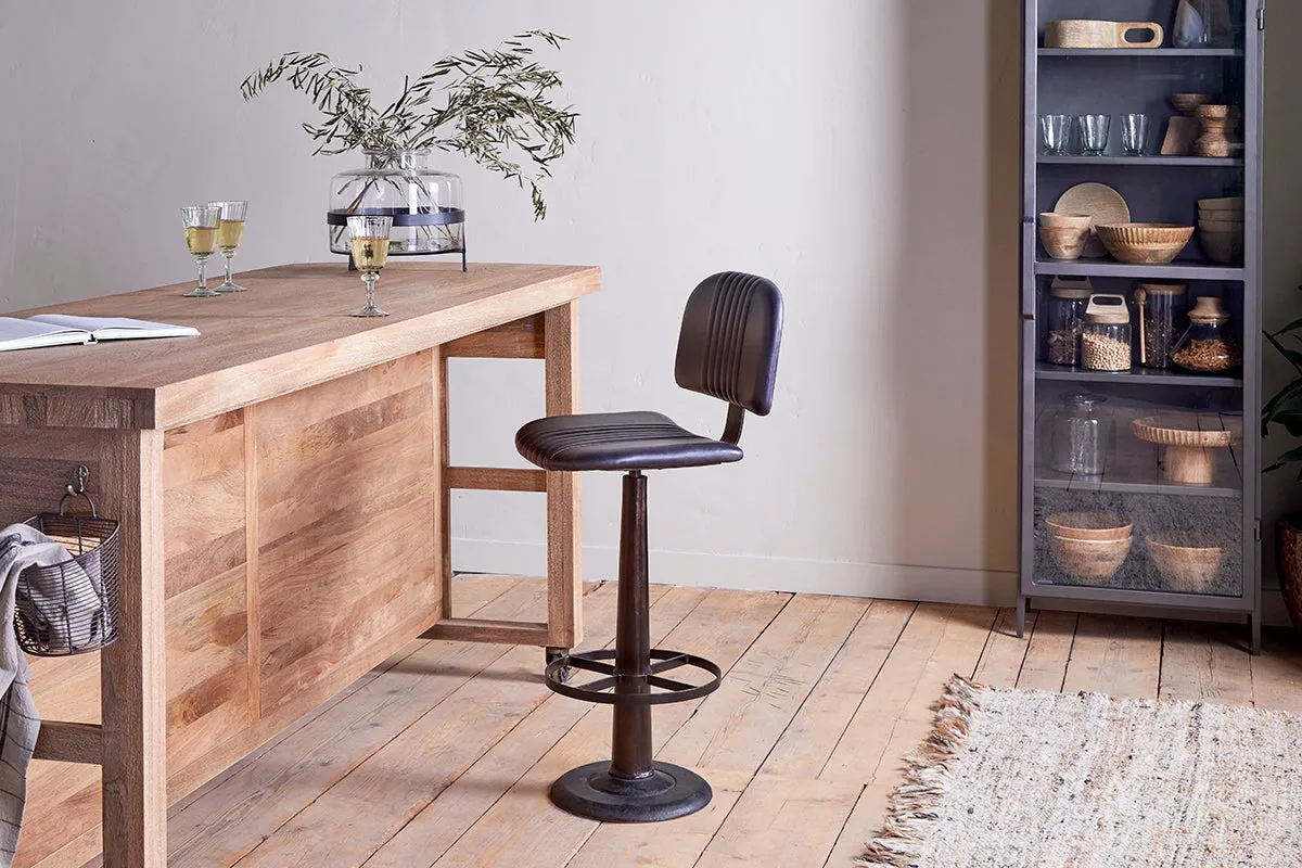 Narwana Bar Chair - Aged Black image