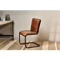 Narwana Leather Desk Chair - Aged Tan