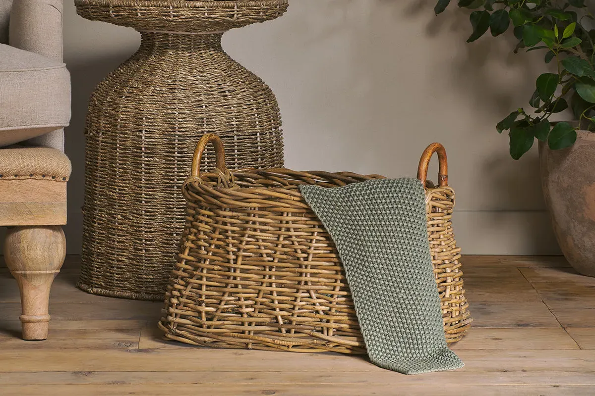 Netra Rattan Storage Basket - Natural image