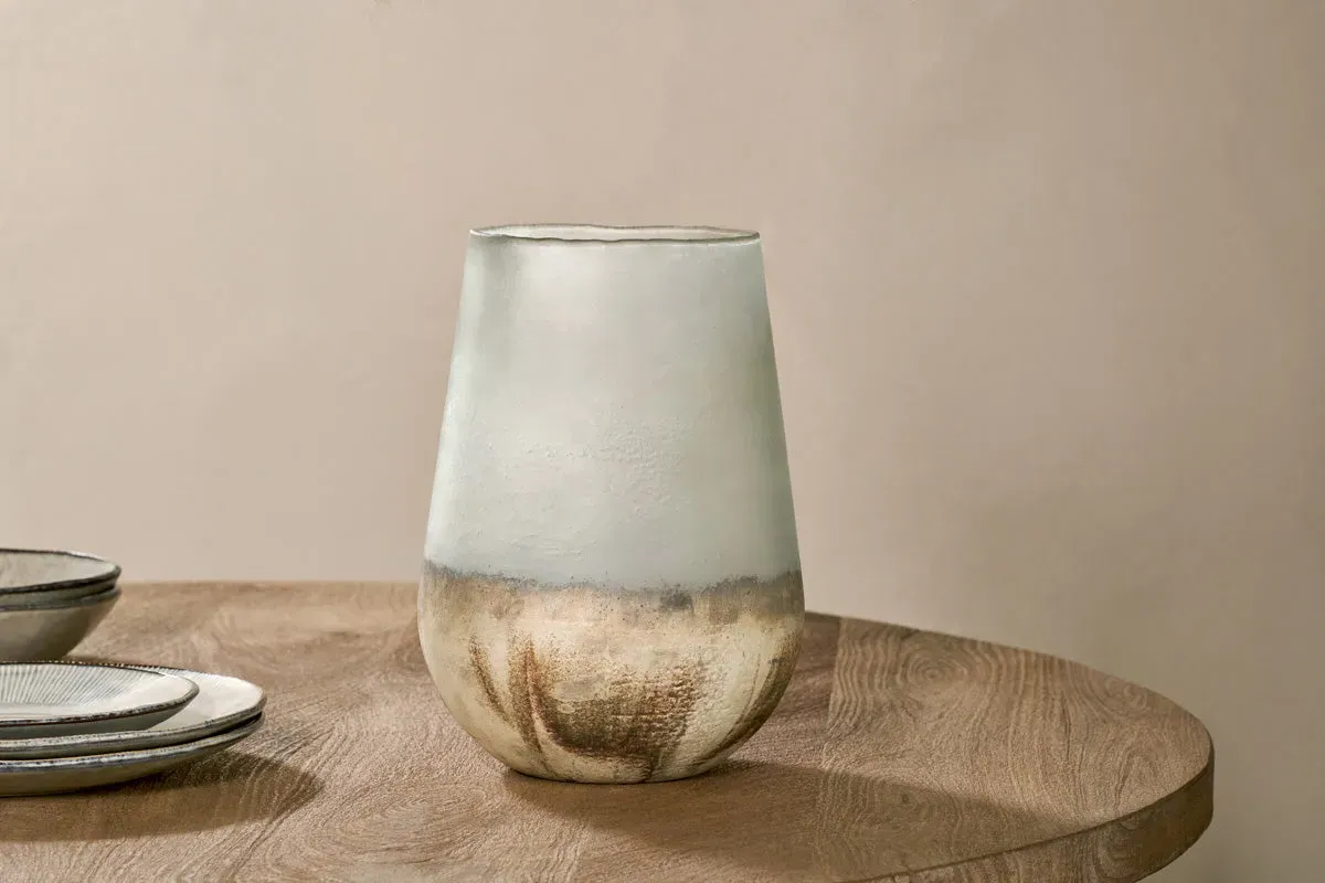 Ngolo Recycled Glass Vase - Smoke image