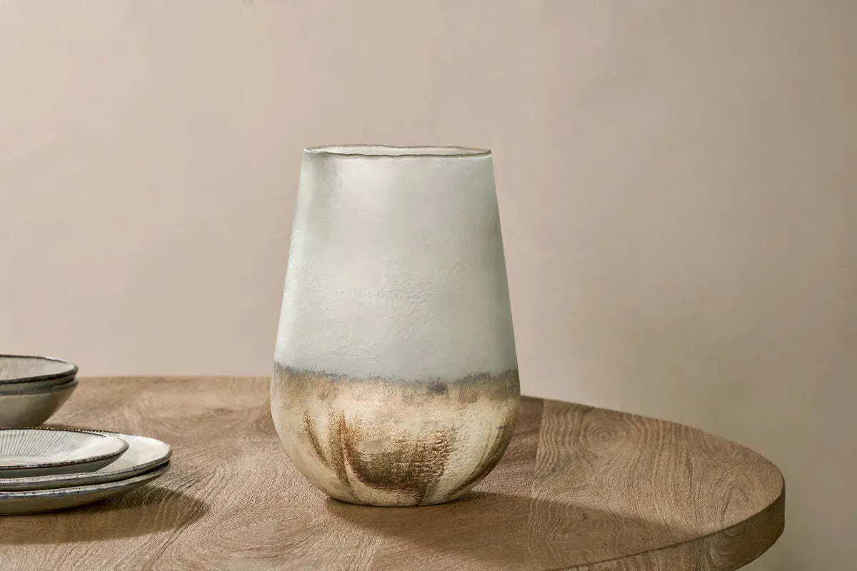Ngolo Recycled Glass Vase - Smoke product