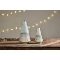 Ngolo Small Glass Tree Decoration - Aged Smoke