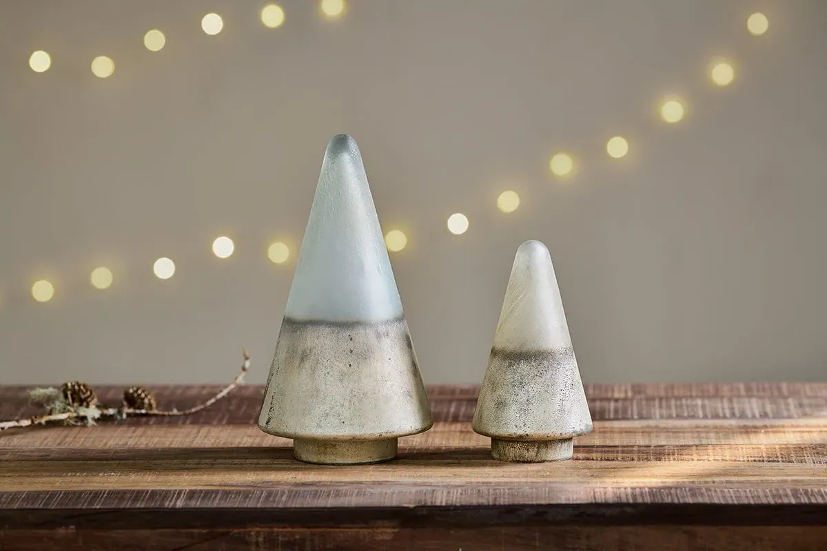 Ngolo Small Glass Tree Decoration - Aged Smoke image