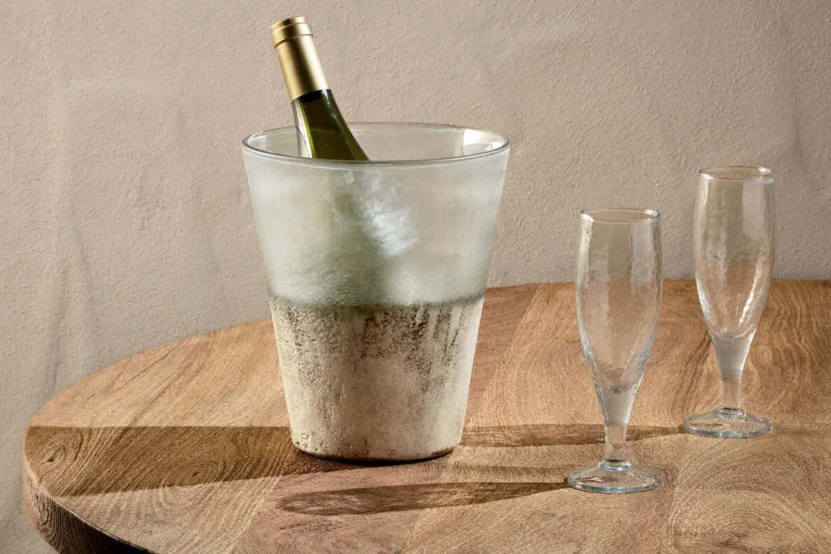Ngolo Wine Cooler - Aged Smoke, Recycled Glass product